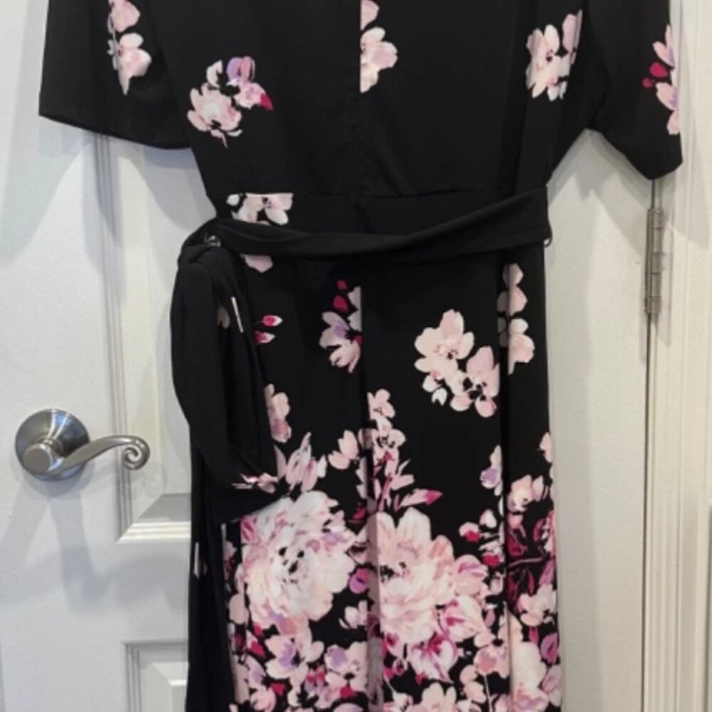 Kasper 18W Woman's Floral Dress - Picture 5 of 9